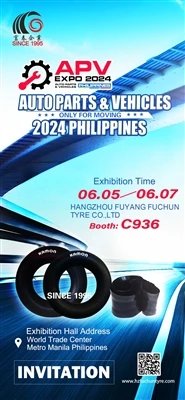 Hangzhou Fuyang Fuchun Tire Co.,LTD Autodijelovi i Vehicle Expo 2024. Štand b...
